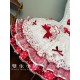 Twin Bears Take A Bite Of Cake White&Red JSK and Salopette(2nd Pre-Order/Full Payment Without Shipping)